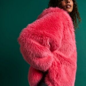 Free People Piper Faux Fur Pull Over Hooded Jacket